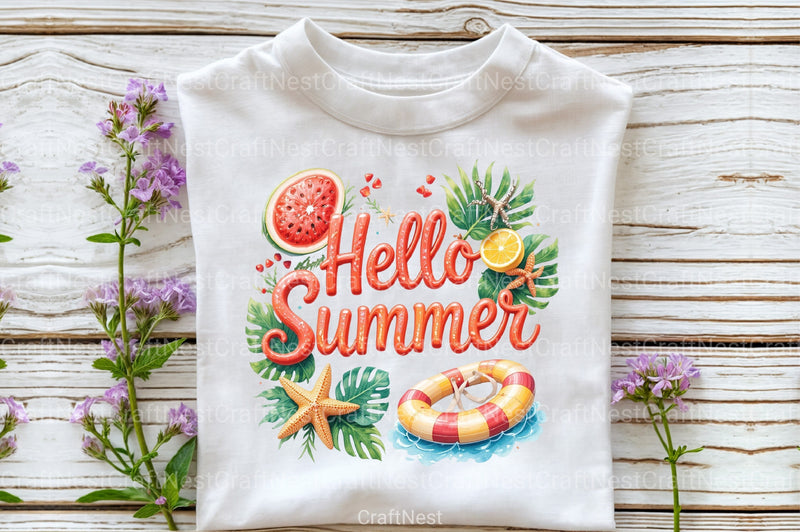 Hello Summer Clipart Bundle 12 - CraftNest - Digital Crafting and Art