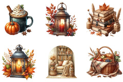 Cozy Beige Autumn Clipart - CraftNest - Digital Crafting and Art