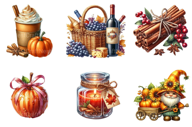Autumn Collection Clipart - CraftNest - Digital Crafting and Art