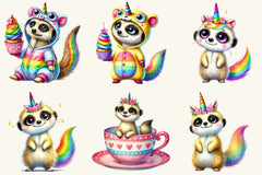 Unicorn Meerkat Clipart Bundle - CraftNest - Digital Crafting and Art