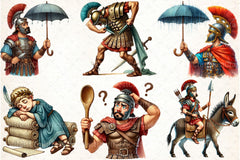 Funny Roman Empire Clipart Bundle - CraftNest - Digital Crafting and Art