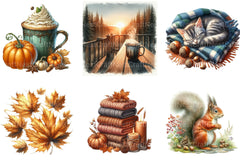 Autumn Chilly Morning Clipart - CraftNest - Digital Crafting and Art