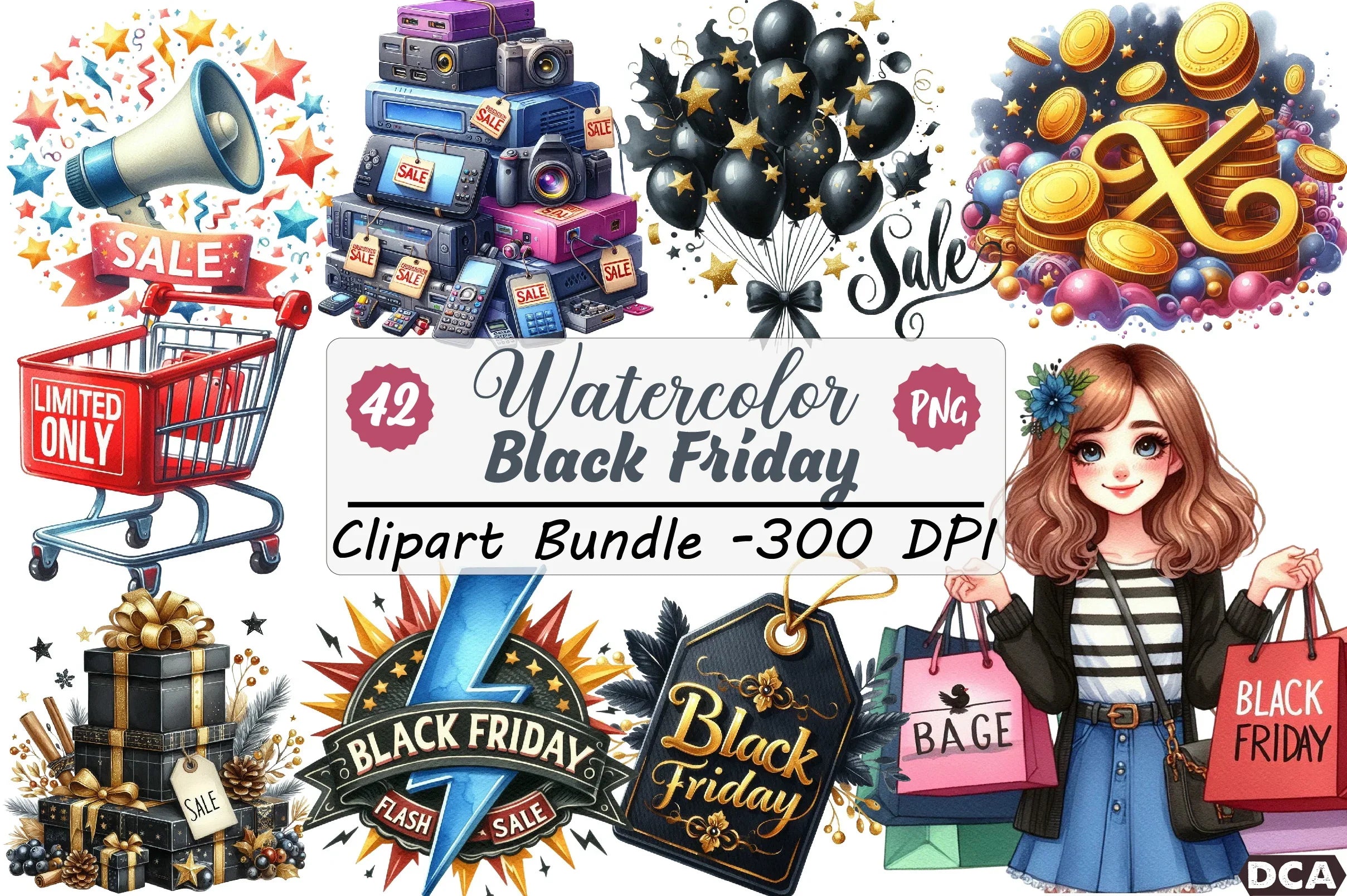 Black Friday Clipart Bundle - CraftNest - Digital Crafting and Art