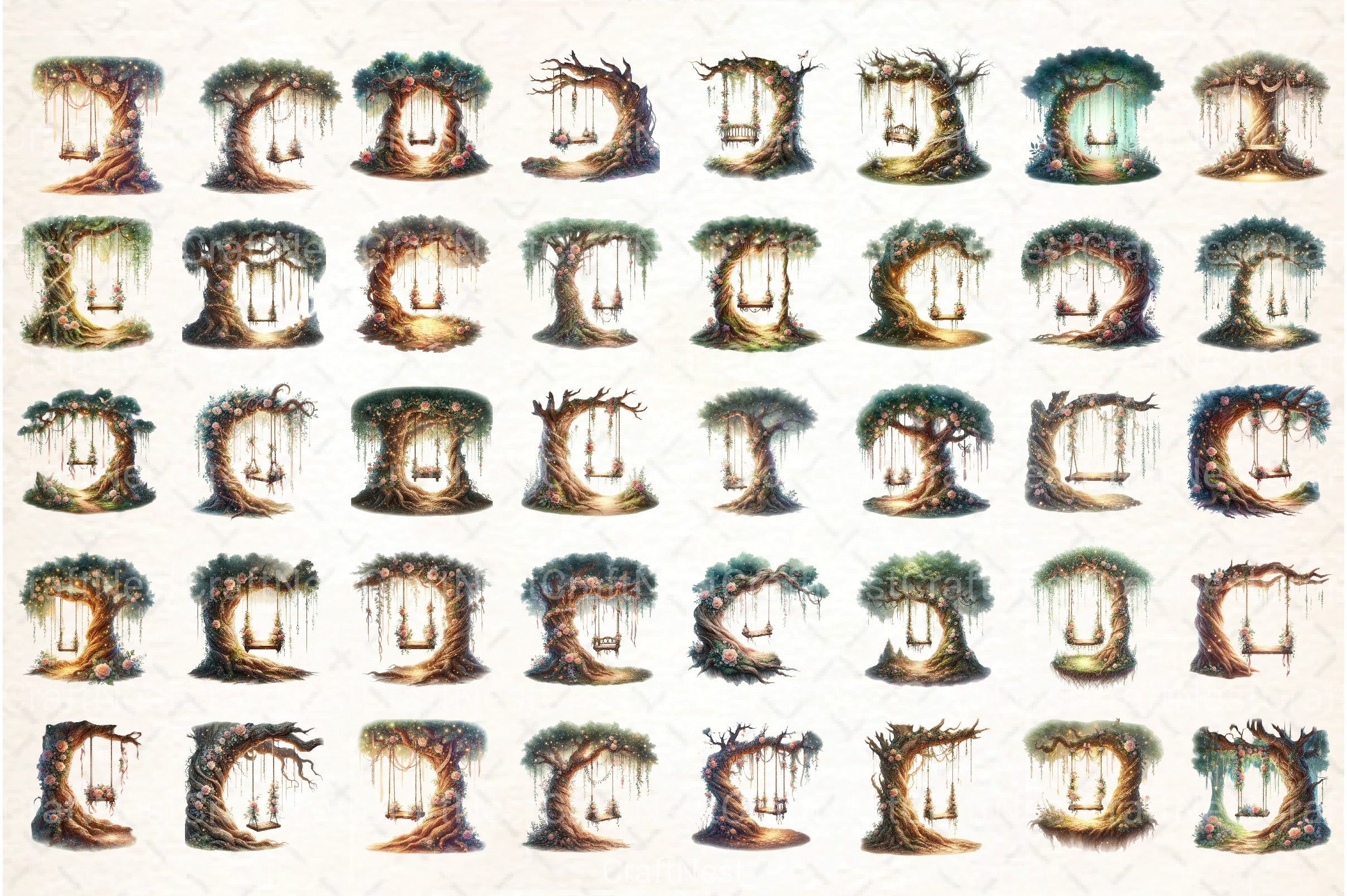 Forest Vintage Clipart Bundle - CraftNest - Digital Crafting and Art