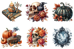 Gothic Autumn Clipart Bundle - CraftNest - Digital Crafting and Art