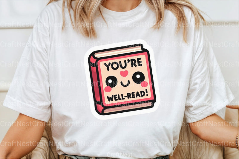 Funny Well-Read Sticker Clipart Bundle - CraftNest - Digital Crafting and Art