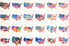 USA Map Puzzle 4th of July Clipart Bundle - CraftNest - Digital Crafting and Art