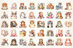 Funny Cat Mother's Day Clipart Bundle - CraftNest - Digital Crafting and Art