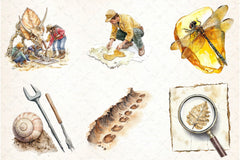 Fossil Explorers Clipart Bundle - CraftNest - Digital Crafting and Art