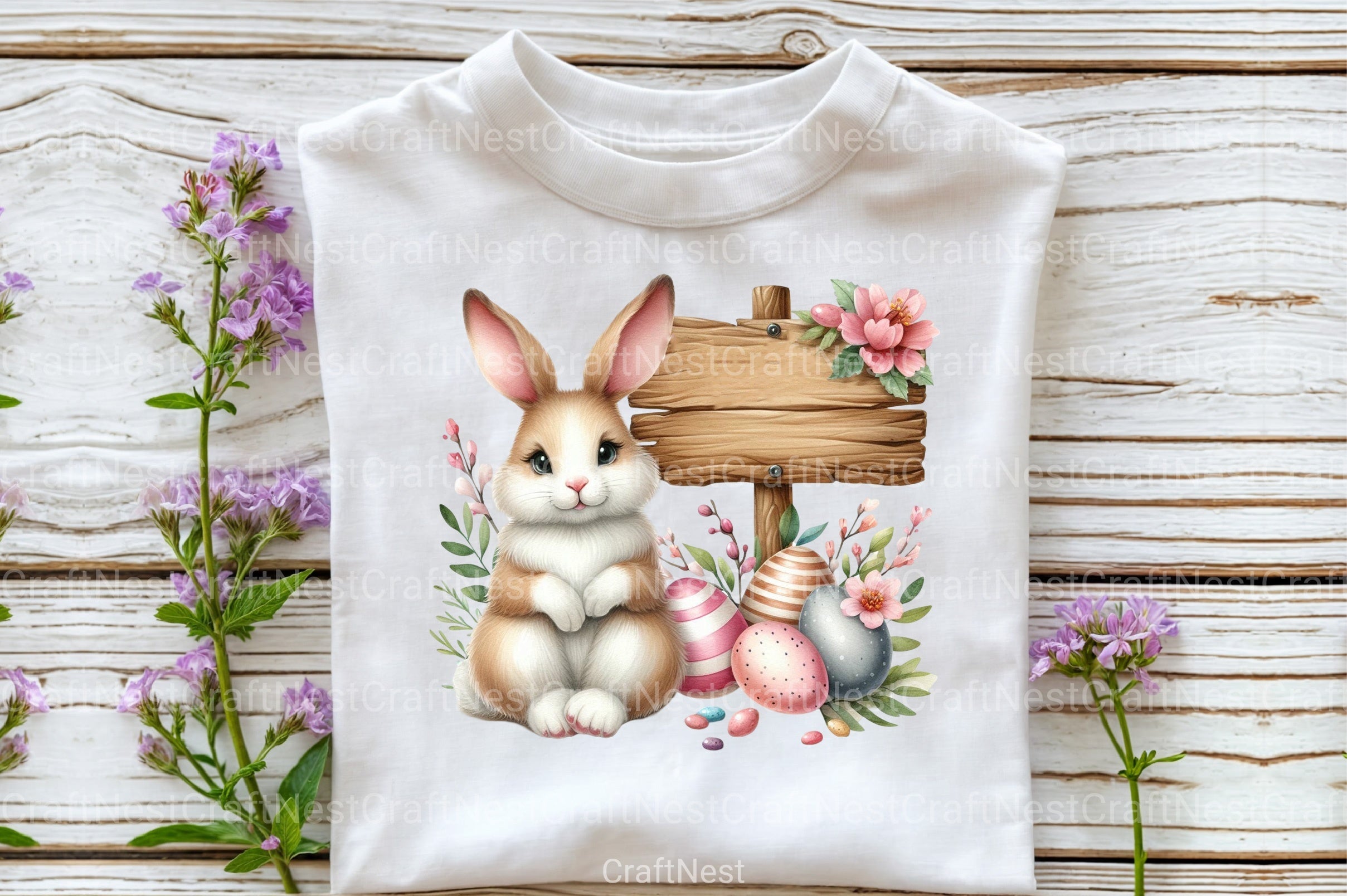 Cute Easter Bunny Clipart Bundle 17 - CraftNest - Digital Crafting and Art