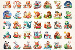 Watermelon Mother's Day Clipart Bundle - CraftNest - Digital Crafting and Art