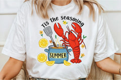 Summer Lobster T-Shirt Design Clipart Bundle - CraftNest - Digital Crafting and Art
