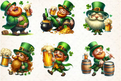 St. Patrick's Day Leprechaun Beer Clipart Bundle - CraftNest - Digital Crafting and Art