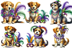 Mardi Gras Dog Clipart Bundle - CraftNest - Digital Crafting and Art