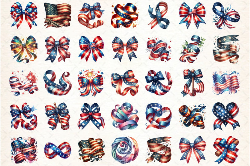 Patriotic 4th of July Clipart Bundle - CraftNest - Digital Crafting and Art