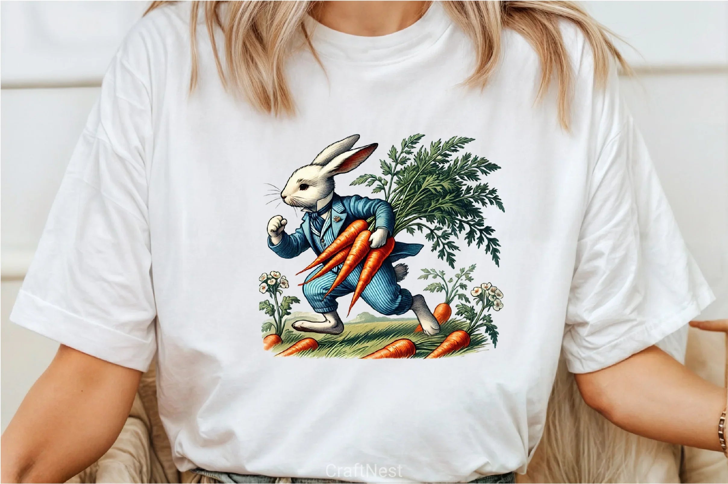 Easter Rabbit & Carrot Clipart Bundle 2 - CraftNest - Digital Crafting and Art