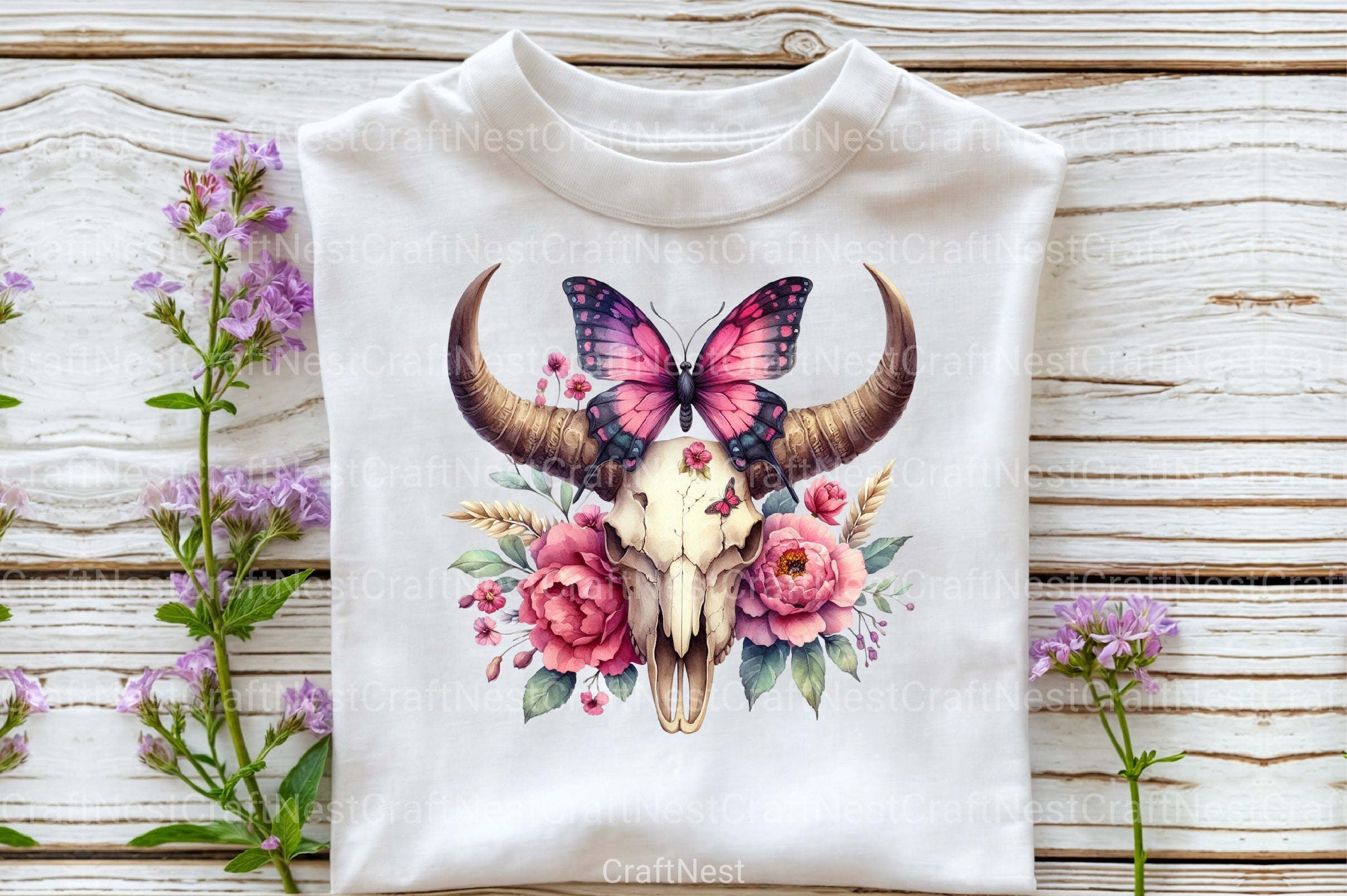 Bull Skull with Horns Clipart Bundle 66 - CraftNest - Digital Crafting and Art