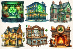 St. Patrick's Day Irish Pub Clipart Bundle - CraftNest - Digital Crafting and Art