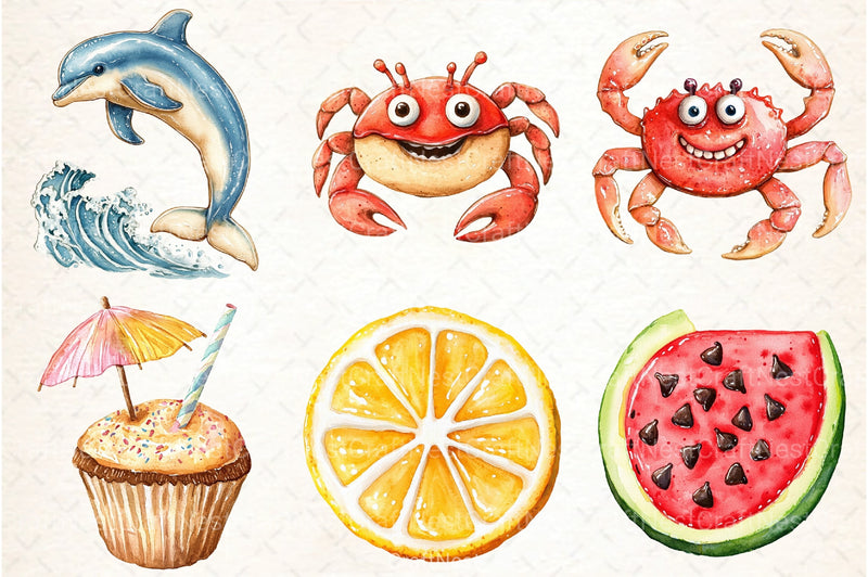 Summer Cookies Clipart Bundle 1 - CraftNest - Digital Crafting and Art