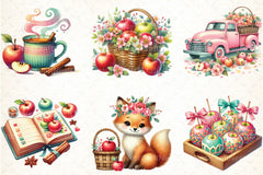 Spring Apple Harvest Clipart Bundle 45 - CraftNest - Digital Crafting and Art