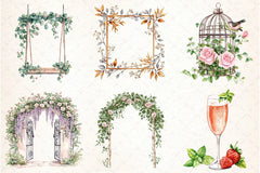 Garden Party Clipart Bundle Collection - CraftNest - Digital Crafting and Art