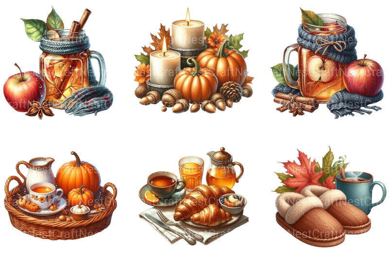 Fall Lazy Day Clipart - CraftNest - Digital Crafting and Art