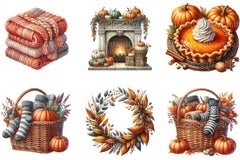 Autumn Cozy Fall Clipart - CraftNest - Digital Crafting and Art