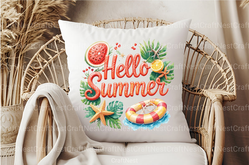 Hello Summer Clipart Bundle 12 - CraftNest - Digital Crafting and Art