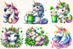 St. Patrick's Day Unicorn Clipart Bundle 22 - CraftNest - Digital Crafting and Art