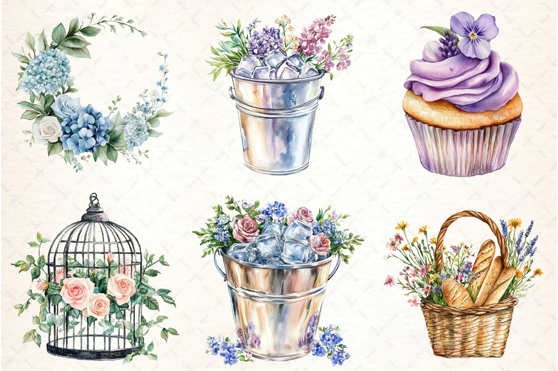 Garden Party Clipart Bundle Collection - CraftNest - Digital Crafting and Art