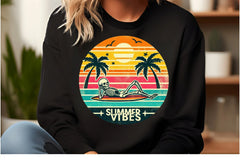 Vintage Summer Vibes Skeleton Design Clipart Bundle - CraftNest - Digital Crafting and Art