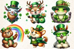 St. Patrick's Day Animal Clipart Bundle - CraftNest - Digital Crafting and Art