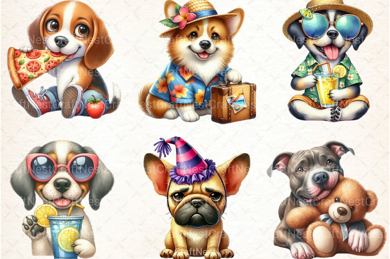 Funny Dog Life Clipart Bundle - CraftNest - Digital Crafting and Art