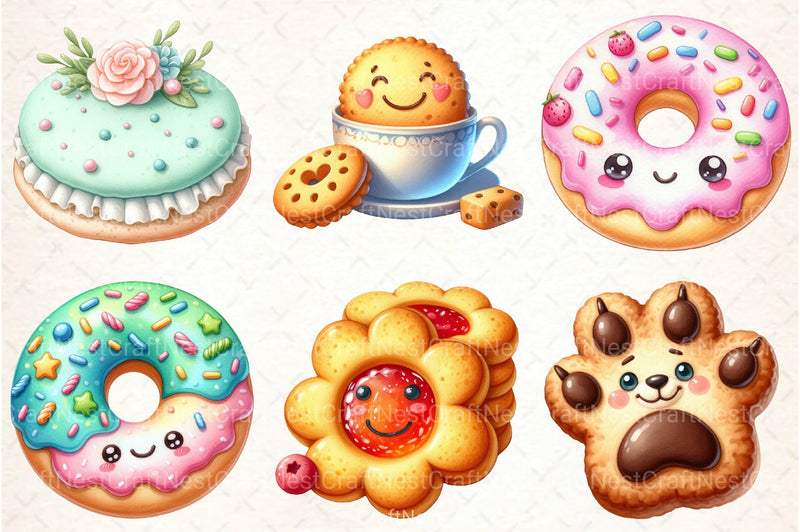 Biscuit Clipart Bundle - CraftNest - Digital Crafting and Art