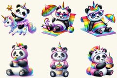 Unicorn Panda Clipart Bundle 1 - CraftNest - Digital Crafting and Art