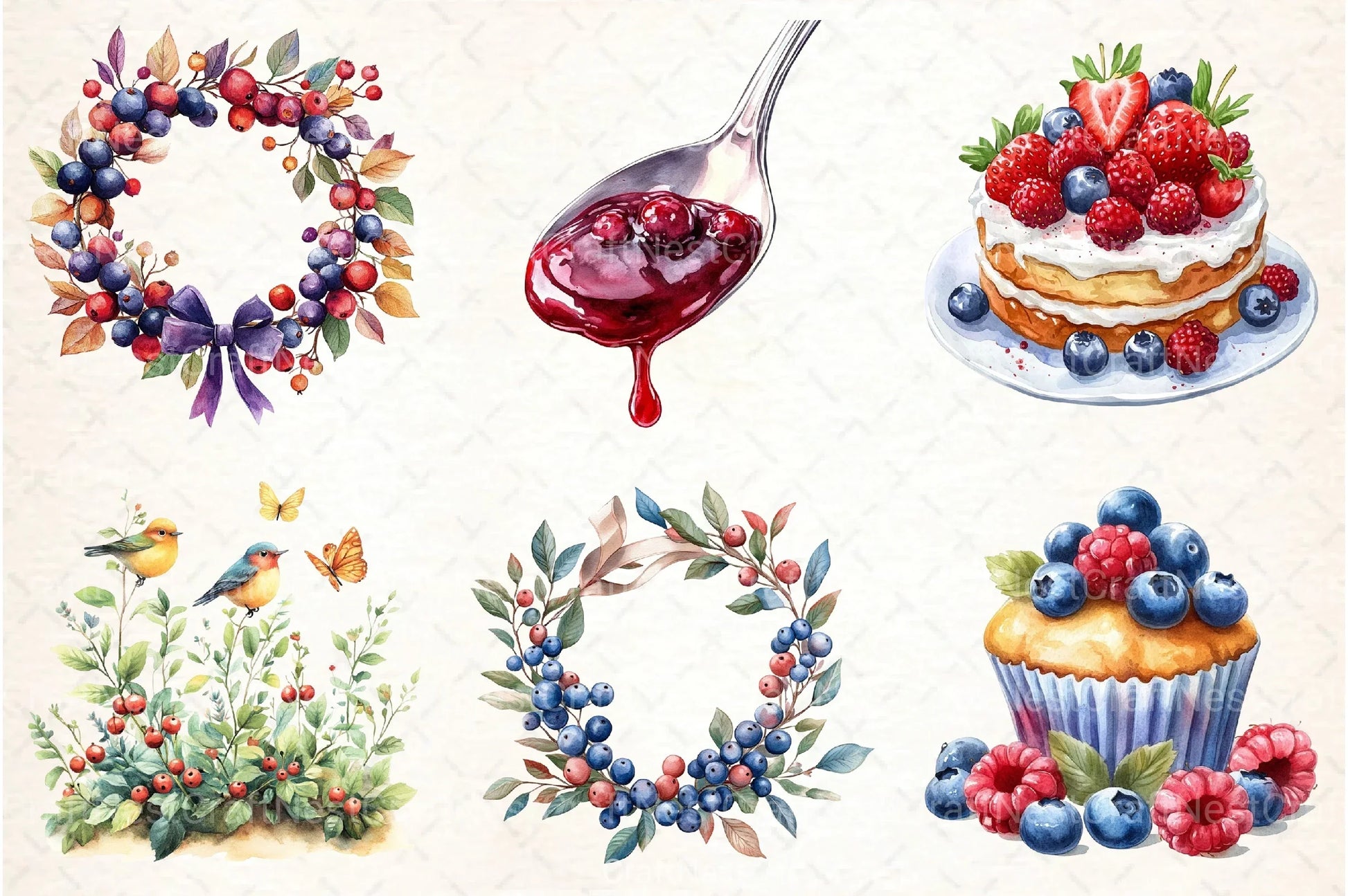 Berries Clipart Bundle - CraftNest - Digital Crafting and Art