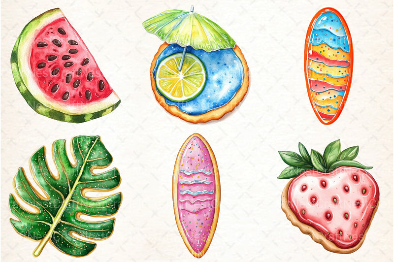 Summer Cookies Clipart Bundle 1 - CraftNest - Digital Crafting and Art