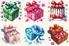 Valentine Gift Box Clipart Bundle - CraftNest - Digital Crafting and Art