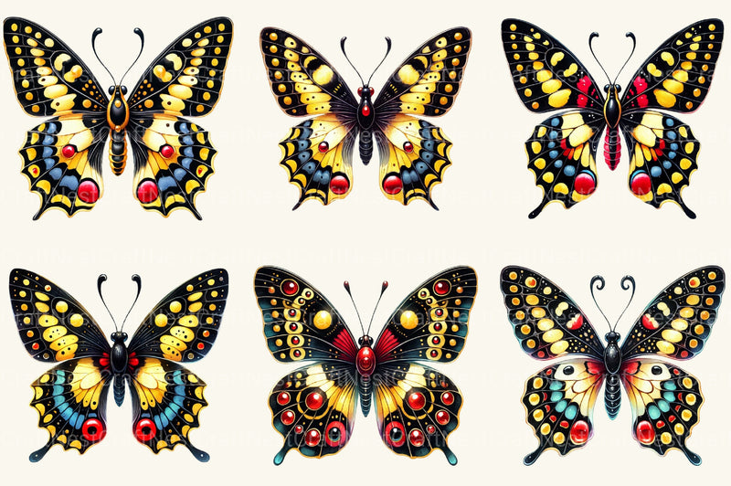 Black History Month Butterfly Clipart Bundle - CraftNest - Digital Crafting and Art