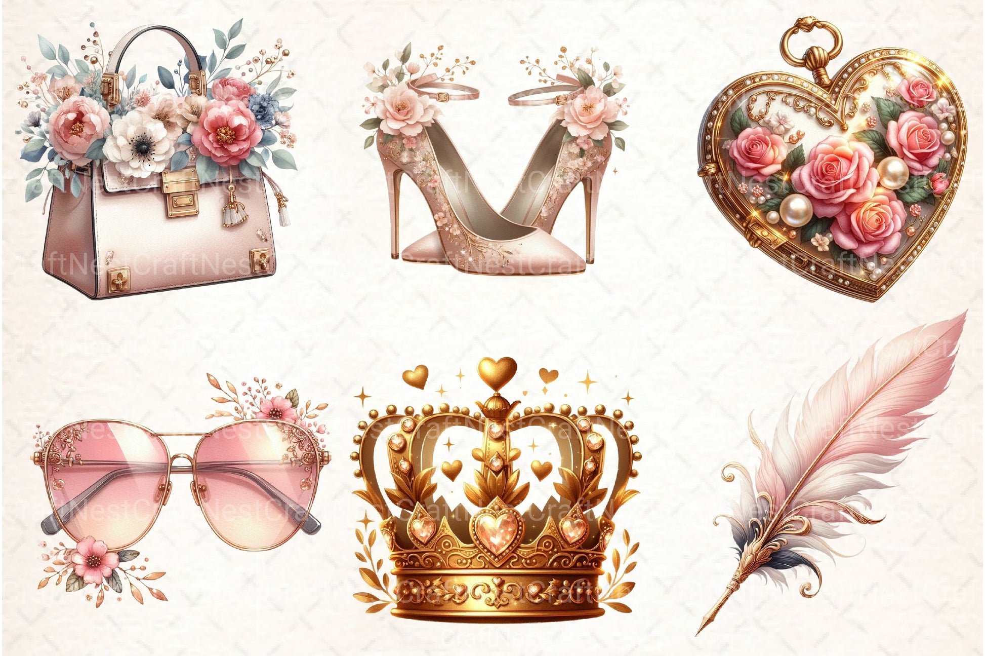 Glamorous Mother's Day Clipart Bundle 99 - CraftNest - Digital Crafting and Art