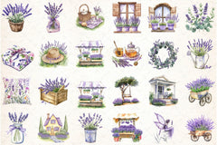 Countryside Lavender Clipart Bundle 1 - CraftNest - Digital Crafting and Art