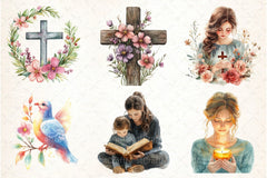 Christian Mom Mother's Day Clipart Bundle - CraftNest - Digital Crafting and Art