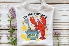 Summer Lobster T-Shirt Design Clipart Bundle - CraftNest - Digital Crafting and Art