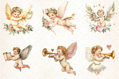 Vintage Cupid Clipart Bundle - CraftNest - Digital Crafting and Art