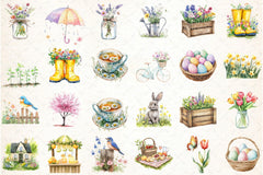 Warm Spring Clipart Bundle 1 - CraftNest - Digital Crafting and Art