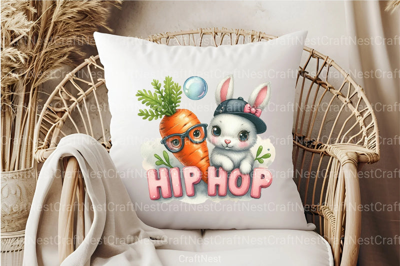 Hip Hop Easter Bunny Clipart Bundle - CraftNest - Digital Crafting and Art
