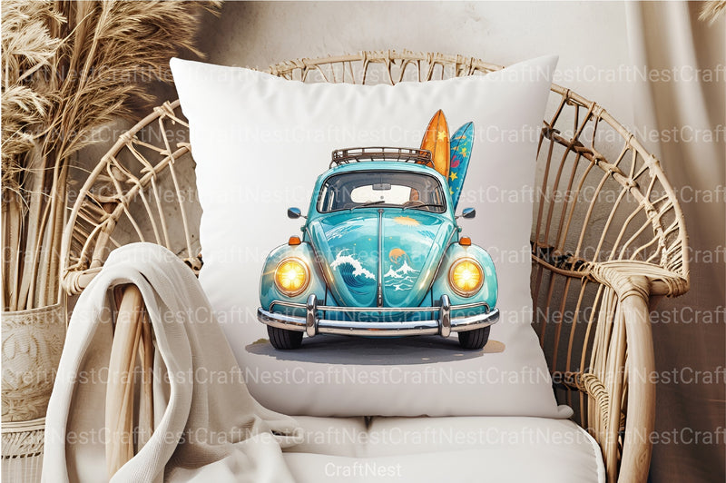 Summer Car Clipart Bundle - CraftNest - Digital Crafting and Art