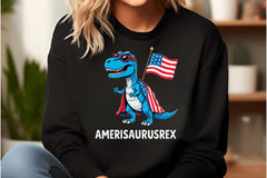 Amerisaurus Rex Patriotic Dinosaur Clipart Bundle - CraftNest - Digital Crafting and Art