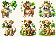 St Patrick's Dogs Clipart Bundle - CraftNest - Digital Crafting and Art