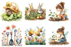 Cute Summer Gardening Clipart - CraftNest - Digital Crafting and Art